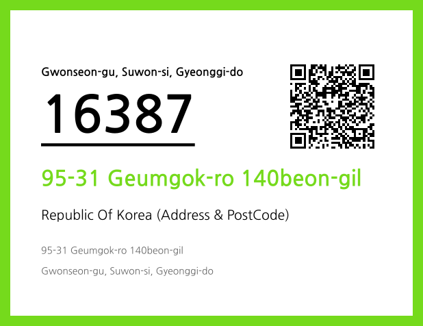 Address and Postal Code QR Code Image (CC BY 4.0)