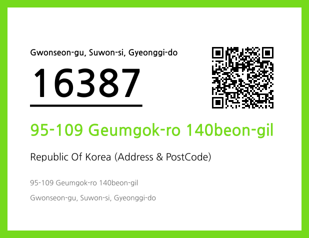 CC BY 4.0 Address and Postal Code QR Code Image (CC BY 4.0)