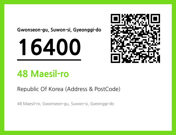 Address and Postal Code QR Code Image