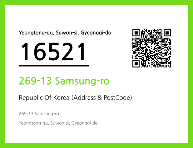 Address and Postal Code QR Code Image (CC BY 4.0)