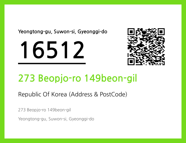 Address and Postal Code QR Code Image (CC BY 4.0)