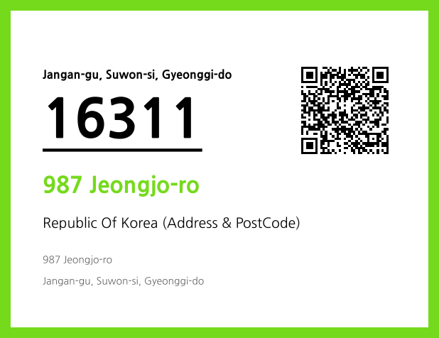 Address and Postal Code QR Code Image (CC BY 4.0)