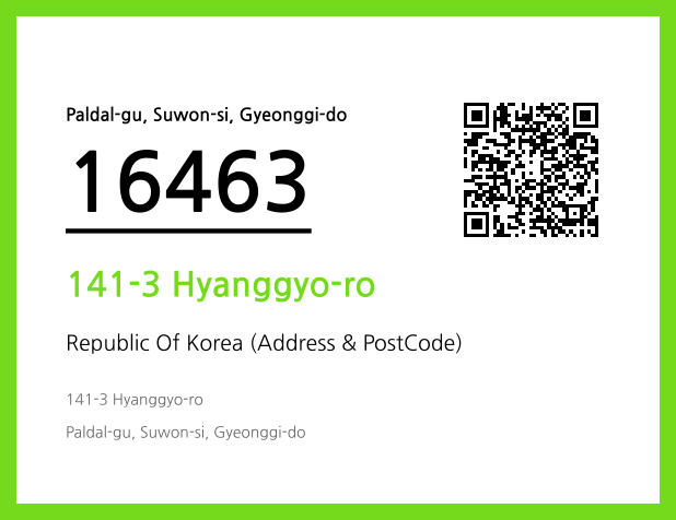 Address and Postal Code QR Code Image (CC BY 4.0)