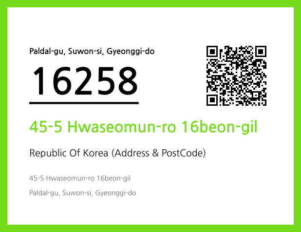 Address and Postal Code QR Code Image (CC BY 4.0)