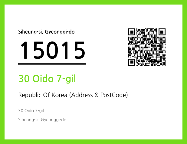 CC BY 4.0 Address and Postal Code QR Code Image (CC BY 4.0)