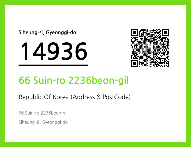 Address and Postal Code QR Code Image (CC BY 4.0)