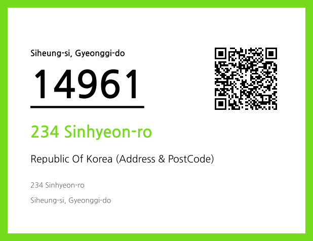 CC BY 4.0 Address and Postal Code QR Code Image (CC BY 4.0)