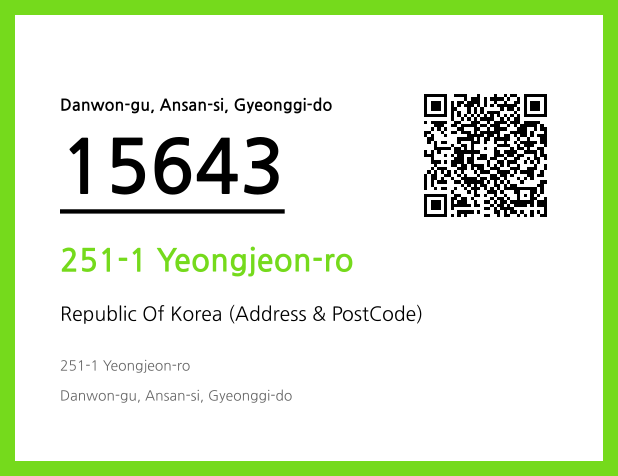 Address and Postal Code QR Code Image (CC BY 4.0)