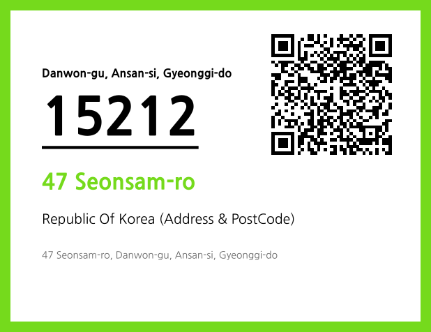 Address and Postal Code QR Code Image