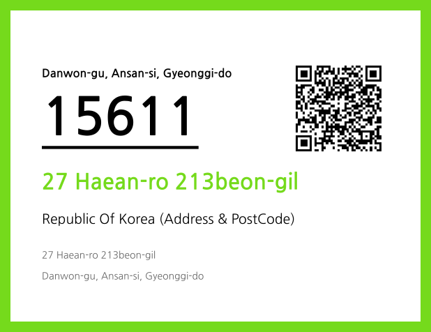 Address and Postal Code QR Code Image (CC BY 4.0)