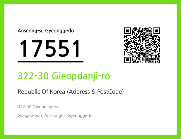 Address and Postal Code QR Code Image (CC BY 4.0)