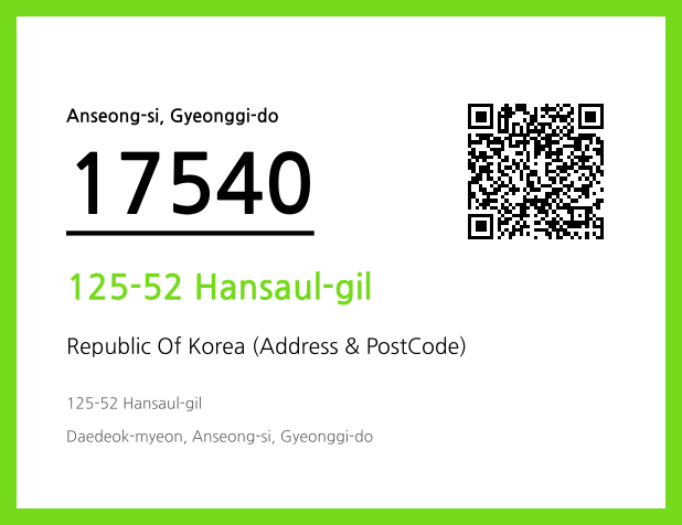 Address and Postal Code QR Code Image (CC BY 4.0)