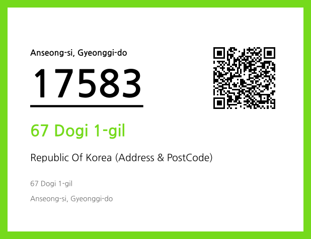 Address and Postal Code QR Code Image (CC BY 4.0)