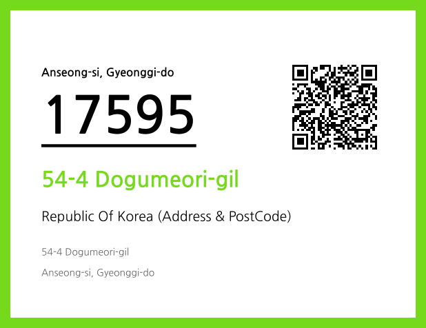 Address and Postal Code QR Code Image (CC BY 4.0)