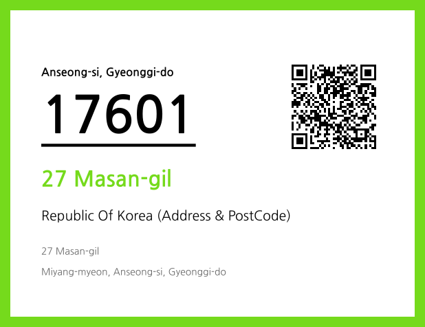 Address and Postal Code QR Code Image (CC BY 4.0)