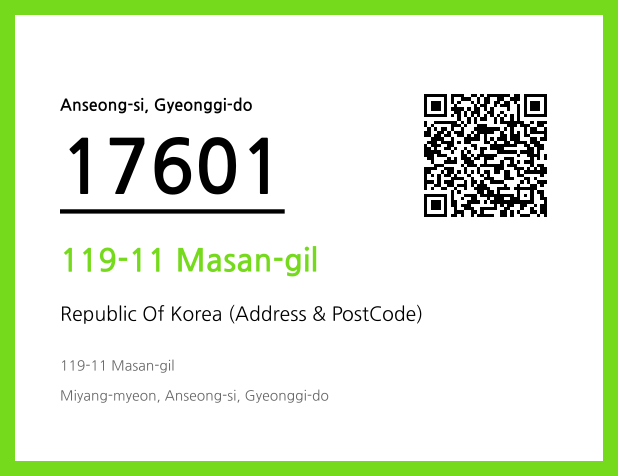 Address and Postal Code QR Code Image (CC BY 4.0)