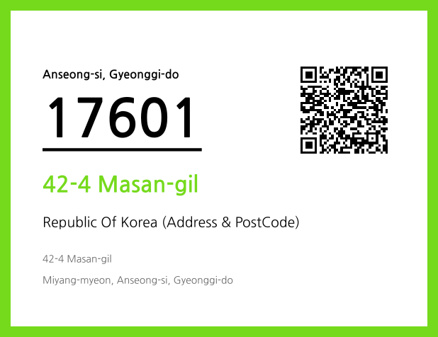 Address and Postal Code QR Code Image (CC BY 4.0)