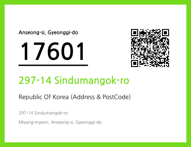 Address and Postal Code QR Code Image (CC BY 4.0)