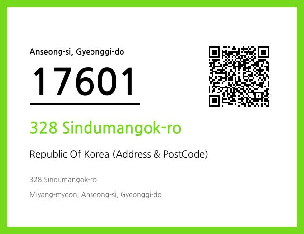 Address and Postal Code QR Code Image (CC BY 4.0)