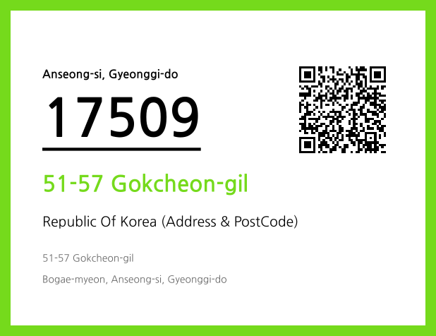 Address and Postal Code QR Code Image (CC BY 4.0)