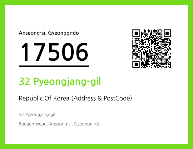 Address and Postal Code QR Code Image (CC BY 4.0)