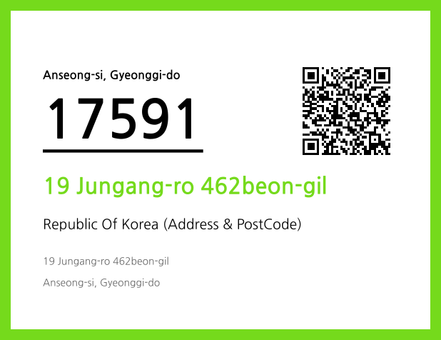 Address and Postal Code QR Code Image (CC BY 4.0)