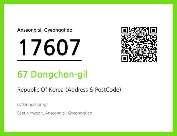 Address and Postal Code QR Code Image (CC BY 4.0)