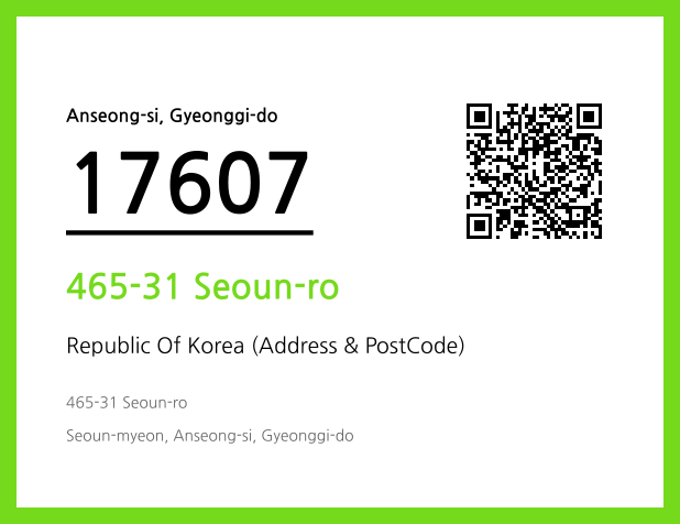 Address and Postal Code QR Code Image (CC BY 4.0)