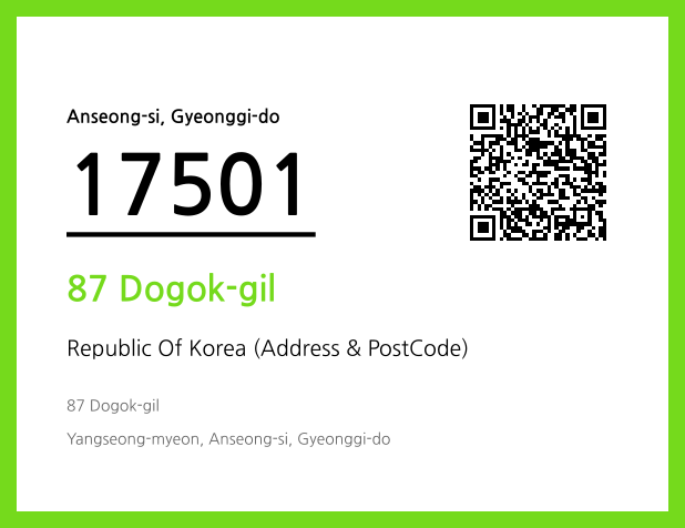Address and Postal Code QR Code Image (CC BY 4.0)