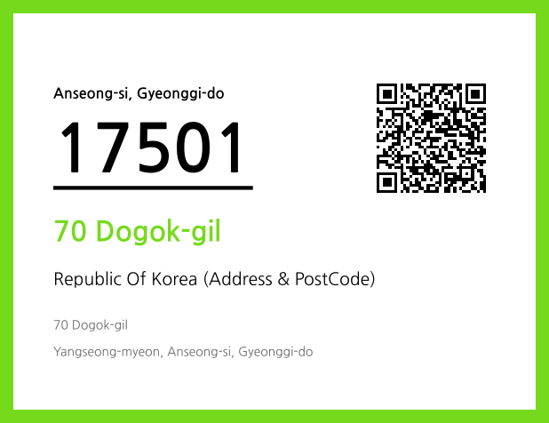 Address and Postal Code QR Code Image (CC BY 4.0)