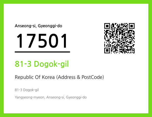 Address and Postal Code QR Code Image (CC BY 4.0)