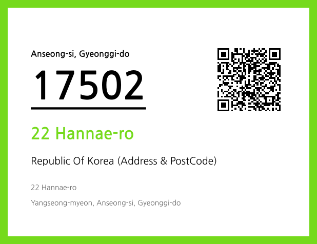 Address and Postal Code QR Code Image (CC BY 4.0)