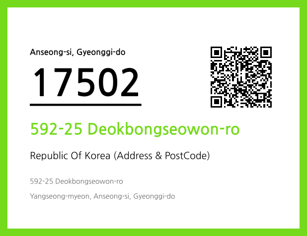 CC BY 4.0 Address and Postal Code QR Code Image (CC BY 4.0)