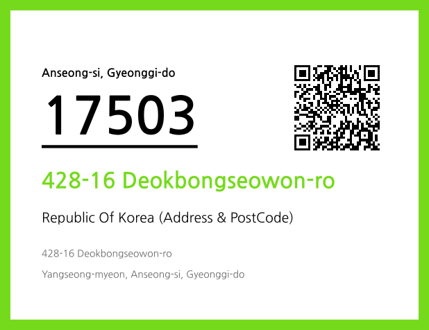 Address and Postal Code QR Code Image (CC BY 4.0)