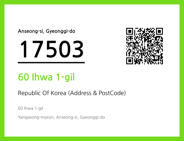 Address and Postal Code QR Code Image (CC BY 4.0)
