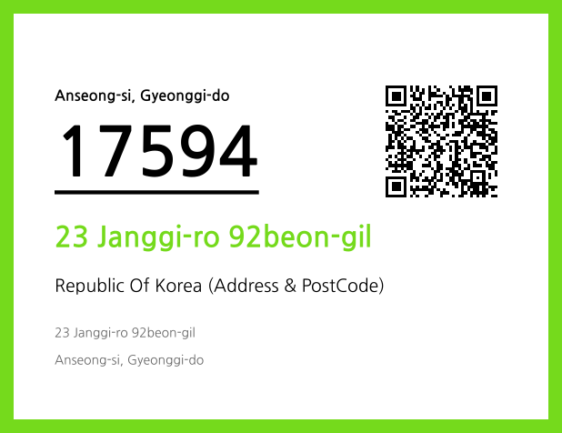 Address and Postal Code QR Code Image (CC BY 4.0)