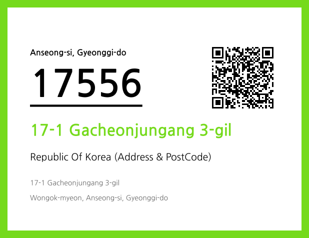 Address and Postal Code QR Code Image (CC BY 4.0)