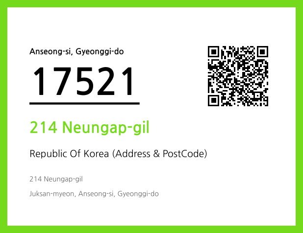 Address and Postal Code QR Code Image (CC BY 4.0)