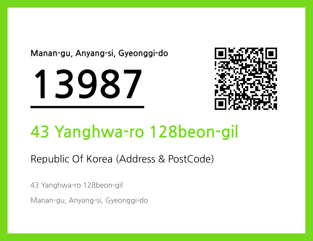Address and Postal Code QR Code Image (CC BY 4.0)