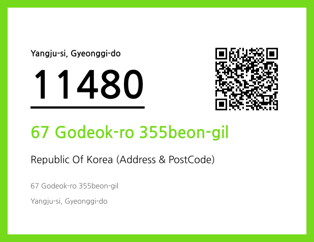 Address and Postal Code QR Code Image (CC BY 4.0)