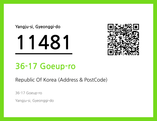 Address and Postal Code QR Code Image (CC BY 4.0)