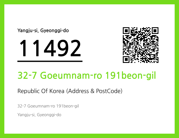 Address and Postal Code QR Code Image (CC BY 4.0)