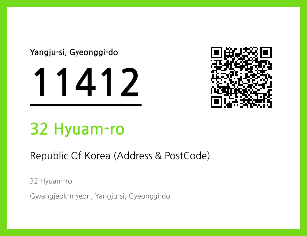 Address and Postal Code QR Code Image (CC BY 4.0)