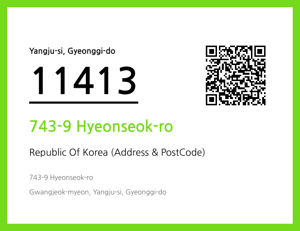CC BY 4.0 Address and Postal Code QR Code Image (CC BY 4.0)