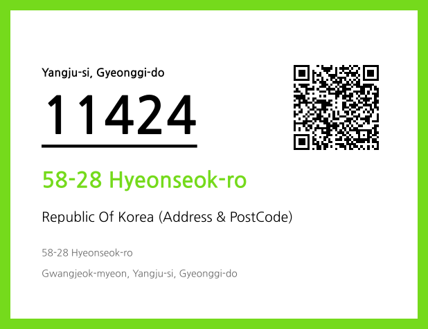 Address and Postal Code QR Code Image (CC BY 4.0)