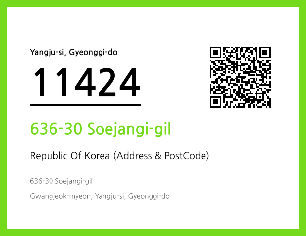 Address and Postal Code QR Code Image (CC BY 4.0)