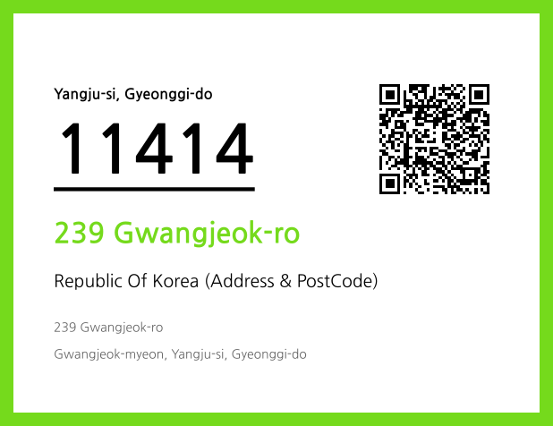 Address and Postal Code QR Code Image (CC BY 4.0)