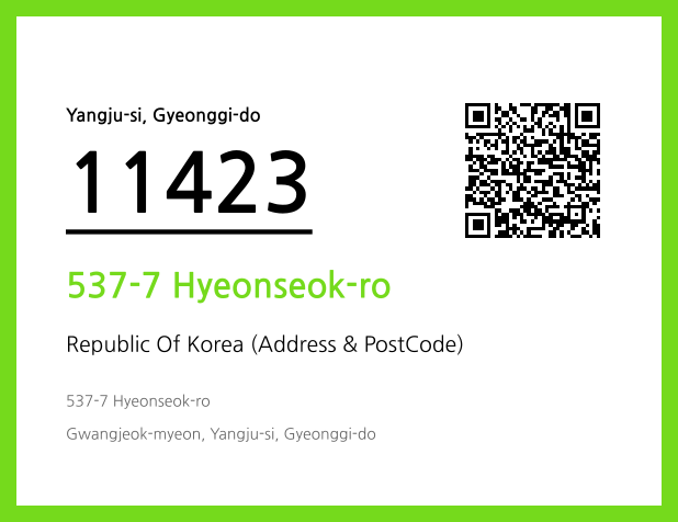 Address and Postal Code QR Code Image (CC BY 4.0)
