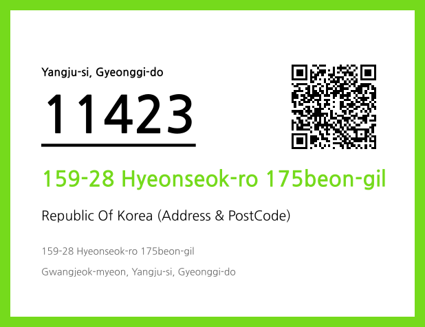 Address and Postal Code QR Code Image (CC BY 4.0)