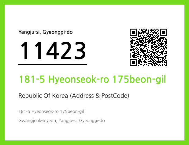 Address and Postal Code QR Code Image (CC BY 4.0)
